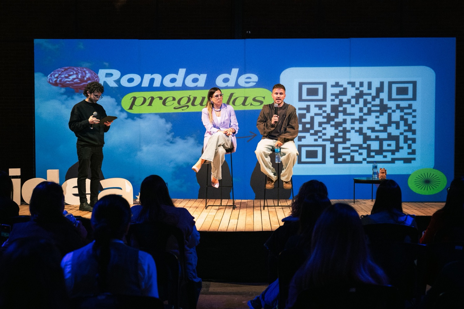 La ronda de preguntas con el público en Rosario.